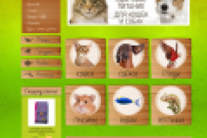 Дизайн интернет магазина "Мой питомец"