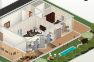 Проект коттеджа художника-3 вид