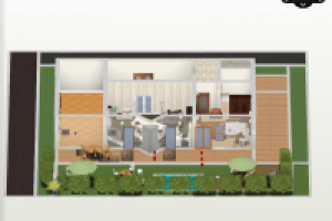 Проект коттеджа художника-4 вид