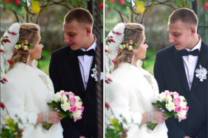 Обработка свадебных фотографий