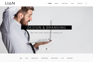 Вёрстка сайта дизайнерской компании