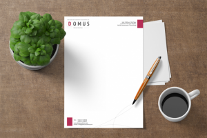 Фирменный бланк для компании "DOMUS"