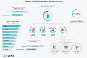 Инфографика "Новостройки Подмосковья"