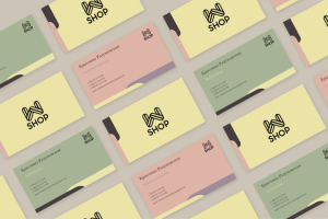 визитки для магазина w shop