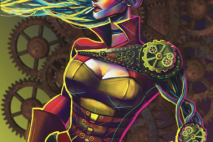 Стимпанк иллюстрация в бар