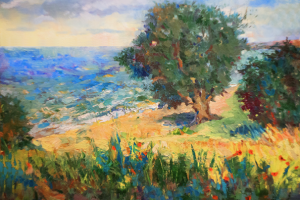 Этюд "На берегу Азовского моря" (холст, масло)