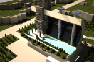 Общественно-деловой центр. Курсовой проект.