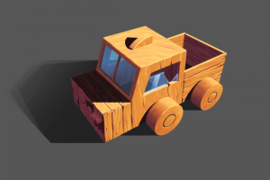 старая деревянная машинка