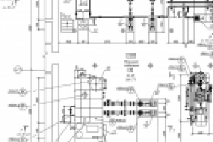Фрагмент расстановки оборудования в компрессорном цехе