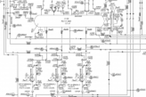 Фрагмент принципиальной пневмогидравлической схемы