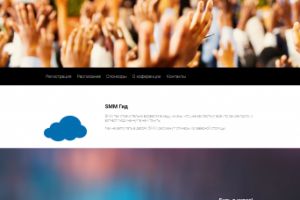 Страница конференции, образец