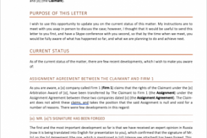 Юридическое письмо на английском языке