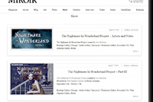 Управляемый сайт под ключ для журнала Miroir Magazine