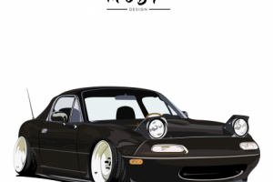 Vector illustration Mazda mx-5
