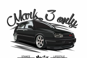 Vector illustration VW Golf 2