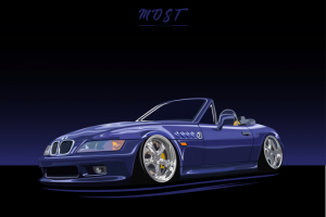 Vector illustration BMW Z-3 coupe