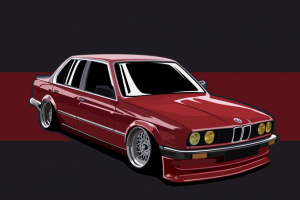 Vector illustration bmw e30