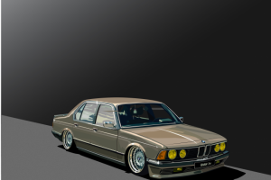 Vector illustration BMW 7-series