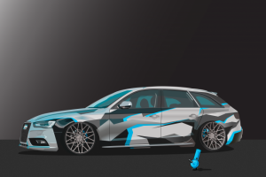 Векторная графика Авто AudiA4avant