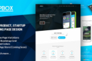 Шаблон Landing Page для Themeforest