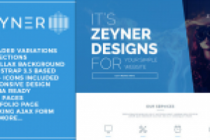 Шаблон Landing Page для Themeforest