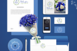 Фирменный стиль для студии цветов "Шалфея"