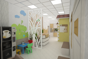 Интерьер холла детского центра "Орион"