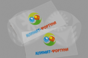 Логотип фирмы по продаже климатической техники "Климат-Фортуна"