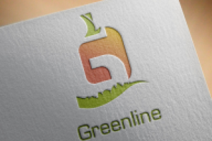 Логотип компании-производителя овощей "Greenline"