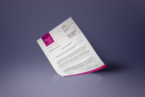 Фирменный бланк интернет-магазина "Дарить легко"