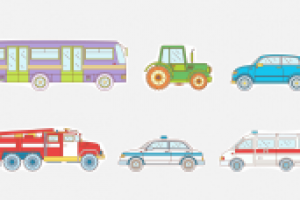 иллюстрации для аппликаций, машины