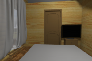 баня 6х6 спальня 1