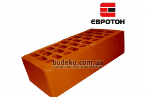 Лицевой (облицовочный) кирпич «Евротон» красный М-200