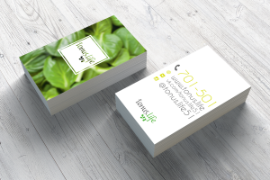 Визитка для компании по доставке полезной пищи