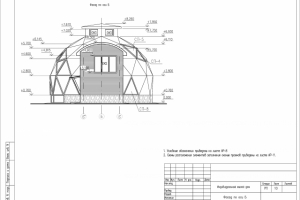 Рабочий проект (Индивидуальный жилой дом) купольный дом