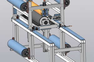 Машина нанесения орнамента на стеновые панели