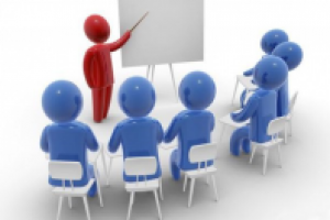 Текст "Обучение электробезопасности"