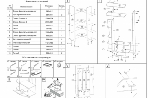 Схема сборки шкафа