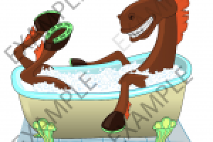 Лошадь в ванно1