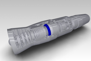 Модель ТРДД на основе АЛ-31Ф
