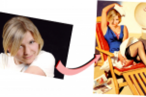 Монтаж. Картина в стиле Пин-ап