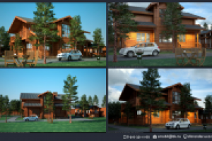 Визуализация загородного дома