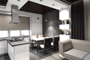 Кухня-гостиная 35м2