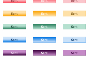 Просты кнопки с градиентом