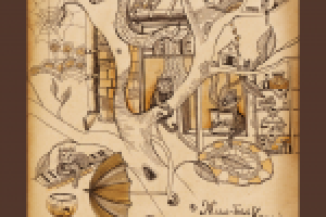 Жил-был Кот.(цв.карандаши+тушь)