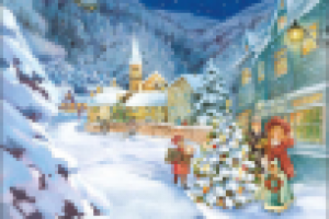 новогодняя открытка с фольгой для МинЭкономРазвития РФ