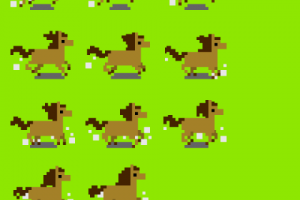 [8-bit] Анимация для Unity [Бег лошади]