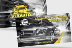 разработка логотипа и визитки компании BTR AUTO