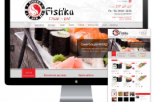 Разработка дизайна сайта "Fishka" суши бар