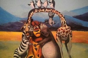 Роспись стены в детской комнате